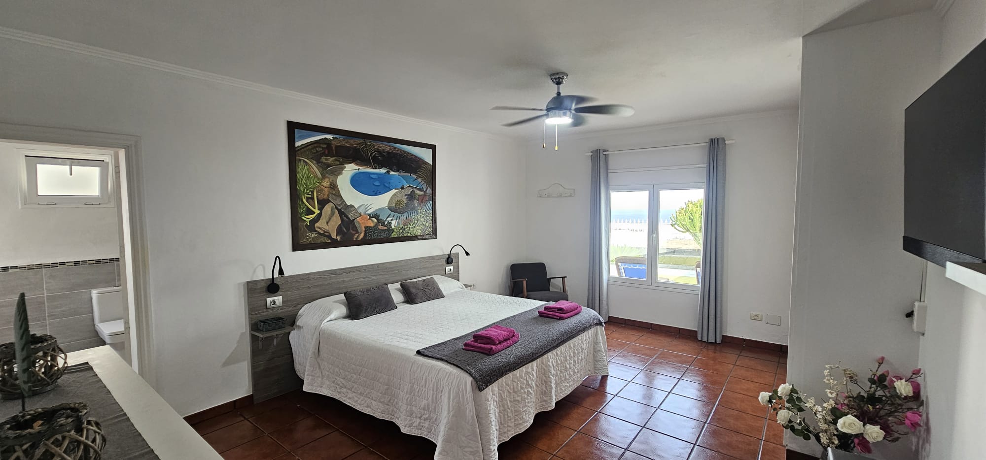 Dormitorio de la villa